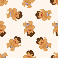Sumo ,seamless pattern