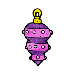 cartoon christmas bauble