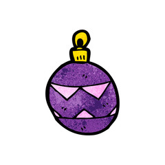 cartoon christmas bauble