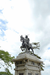 仙台城址伊達政宗像
