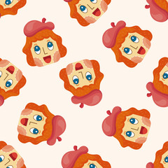 Painter ,seamless pattern