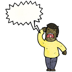 cartoon hard of hearing man