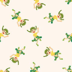 jumping person ,seamless pattern