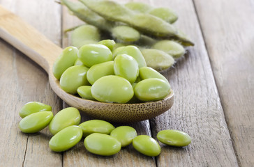 green soybeans