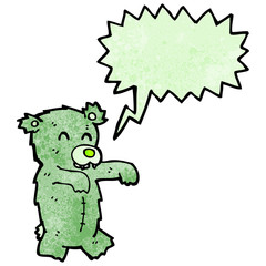 zombie teddy bear cartoon