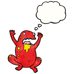 gross poison frog cartoon