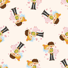 wedding couple ,seamless pattern