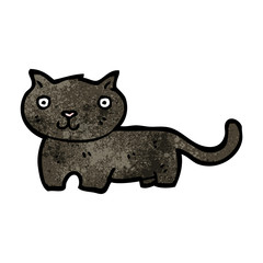 cartoon black cat
