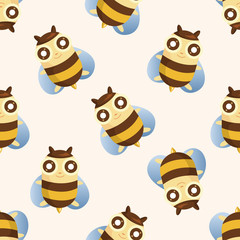 bug cartoon ,seamless pattern