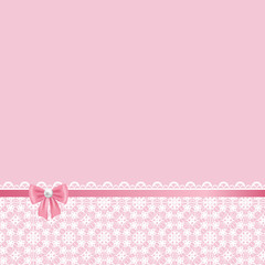 lace frame on pink background