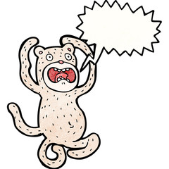 Fototapeta premium cartoon crazy monkey