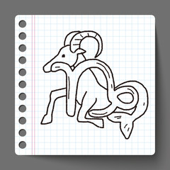 Capricorn Constellation doodle