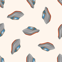 Transportation boat ,seamless pattern