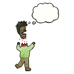 Retro cartoon with texture. Isolated on White.