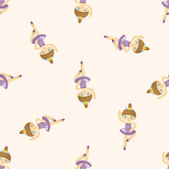 ballet dancer ,seamless pattern