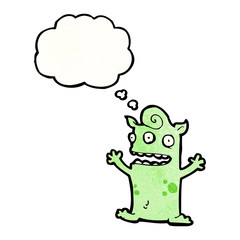 cartoon little alien