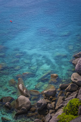 Beautiful sea and blue sky at Similan island, Andaman sea, Thailand