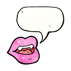 sexy cartoon lips