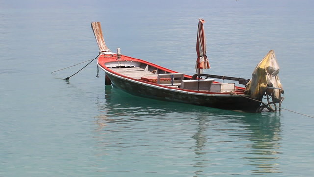 Long tail boat on the andaman sea Phuket
