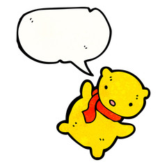 Retro cartoon with texture. Isolated on White.