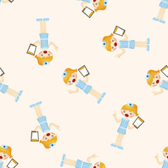nurse ,seamless pattern