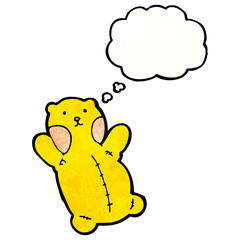 cartoon yellow teddy bear