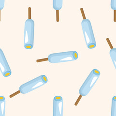 ice cream cartoon ,seamless pattern