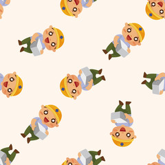 worker ,seamless pattern