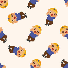 worker ,seamless pattern