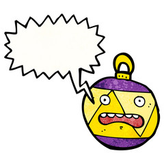crazy shouting christmas decoration