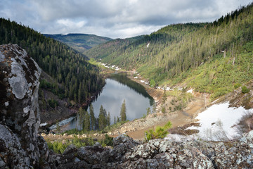    Beautiful lake in the mountains, called Amut...