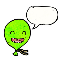 talking balloon cartoon character