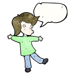 cartoon boy dancing