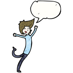 cartoon boy dancing
