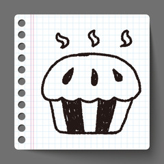 cupcake doodle drawing