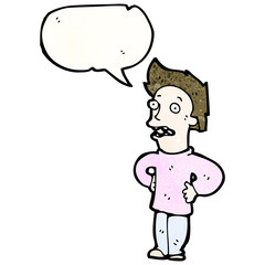 cartoon man with hands on hips