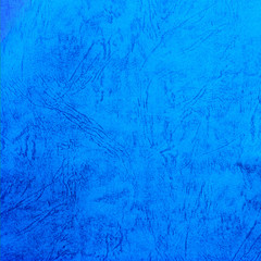 Crumpled blue paper texture for artwork
