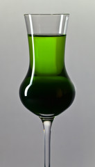 green alcoholic drink