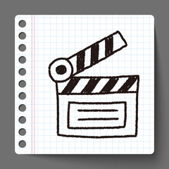 clapboard doodle drawing