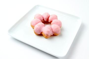 ドーナツのチョコソース