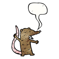 smoking rat cartoon