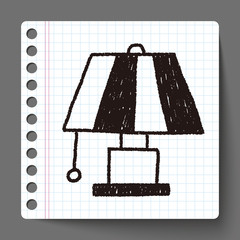 lamp doodle drawing