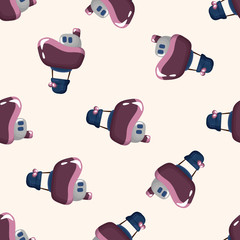 style hot air balloon ,seamless pattern
