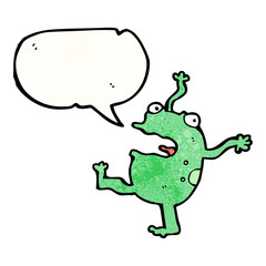 dancing frog cartoon character