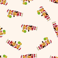 santa claus ,seamless pattern