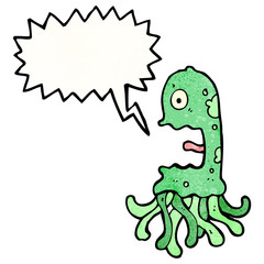 crazy squid cartoon