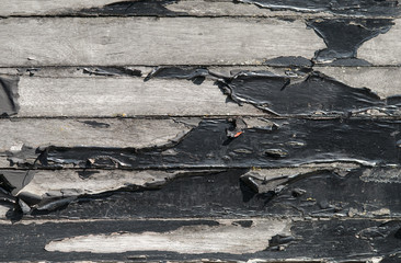 wooden black painted board texture