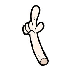 cartoon pointing hand