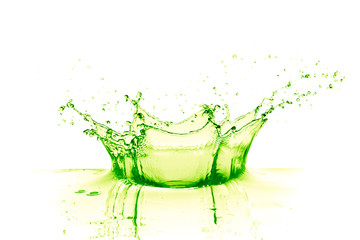 lime drink splash