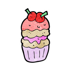 huge cupcake cartoon